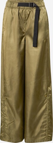 Wide Leg Pantalon ADIDAS ORIGINALS en vert : devant