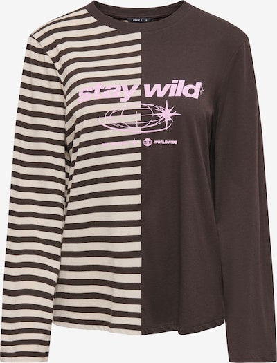 ONLY Shirt 'ONLAVA' in XS in Light beige / Brown / Light pink, Item view