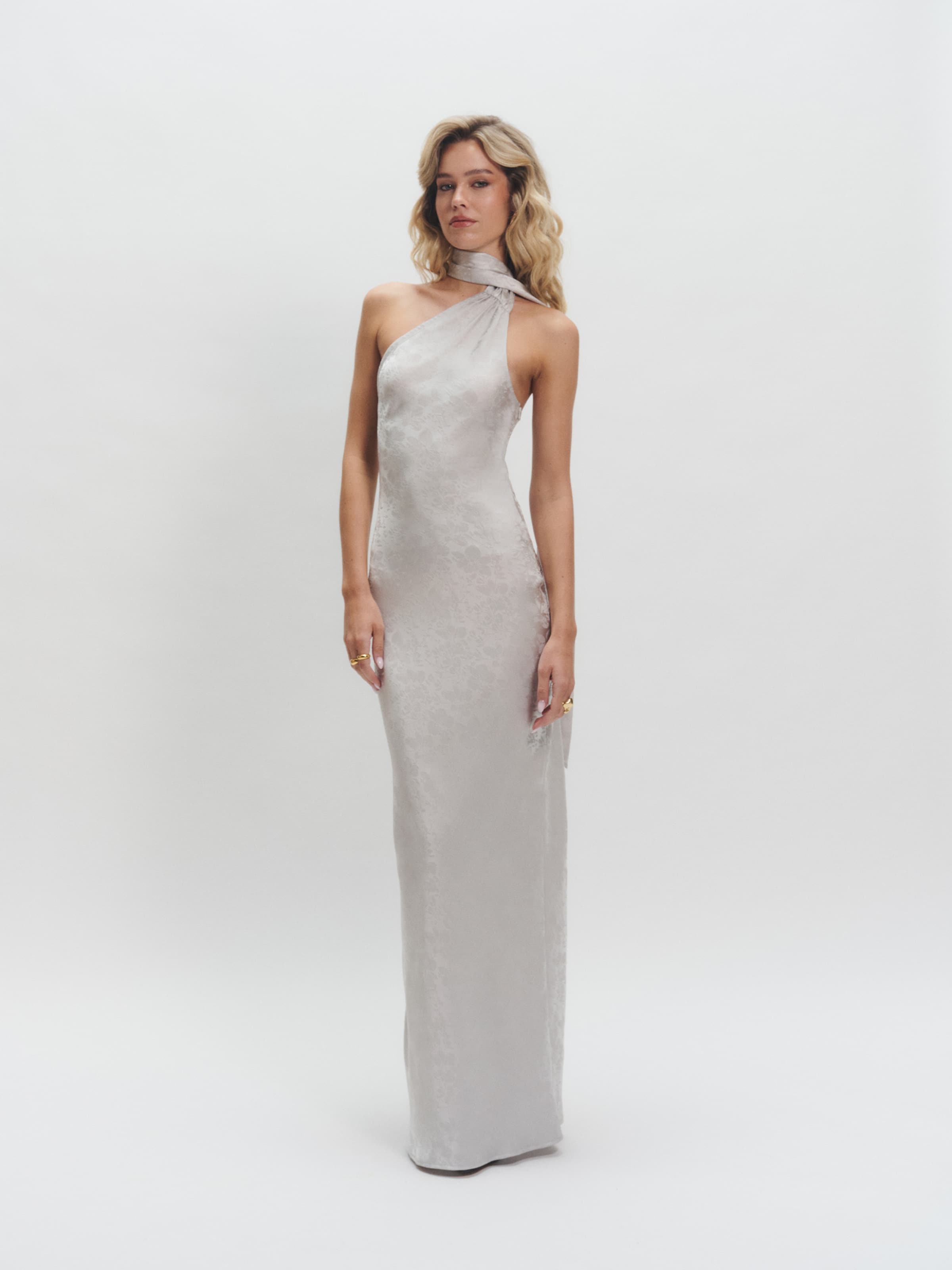 millane Dress 'Ilona' in Grey, Silver Grey | ABOUT YOU