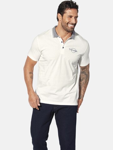 Jan Vanderstorm Shirt 'Jorklan' in Wit: voorkant