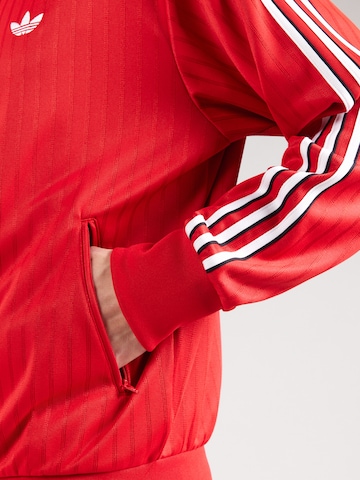 ADIDAS ORIGINALS Tepláková bunda 'Firebird' - Červená