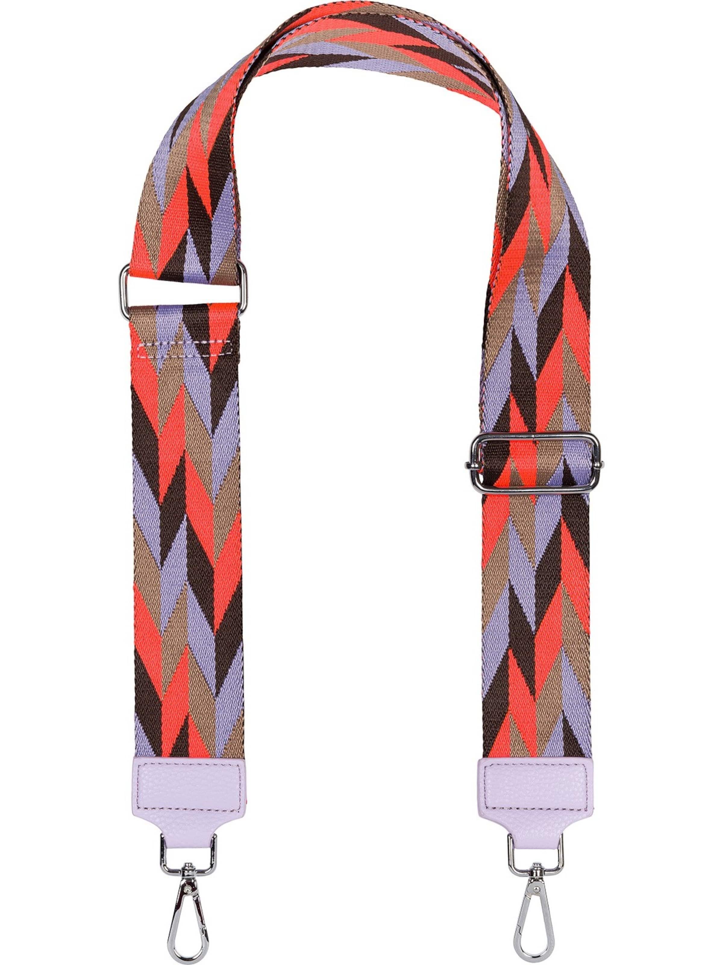 styleBREAKER Taschenzubehör 'Breiter Wechsel Taschengurt Rauten Muster'‌‌‌‌‌‌ in Rot: Vorderseite