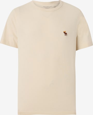 smėlio Abercrombie & Fitch Marškinėliai 'CLASSIC ESSENTIAL': priekis