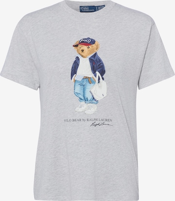 T-shirt Polo Ralph Lauren en gris : devant