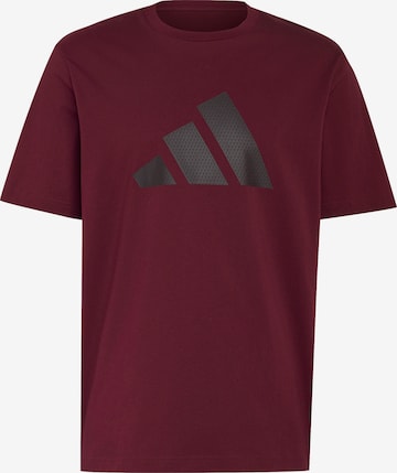 ADIDAS SPORTSWEAR Λειτουργικό μπλουζάκι σε κόκκινο: μπροστά