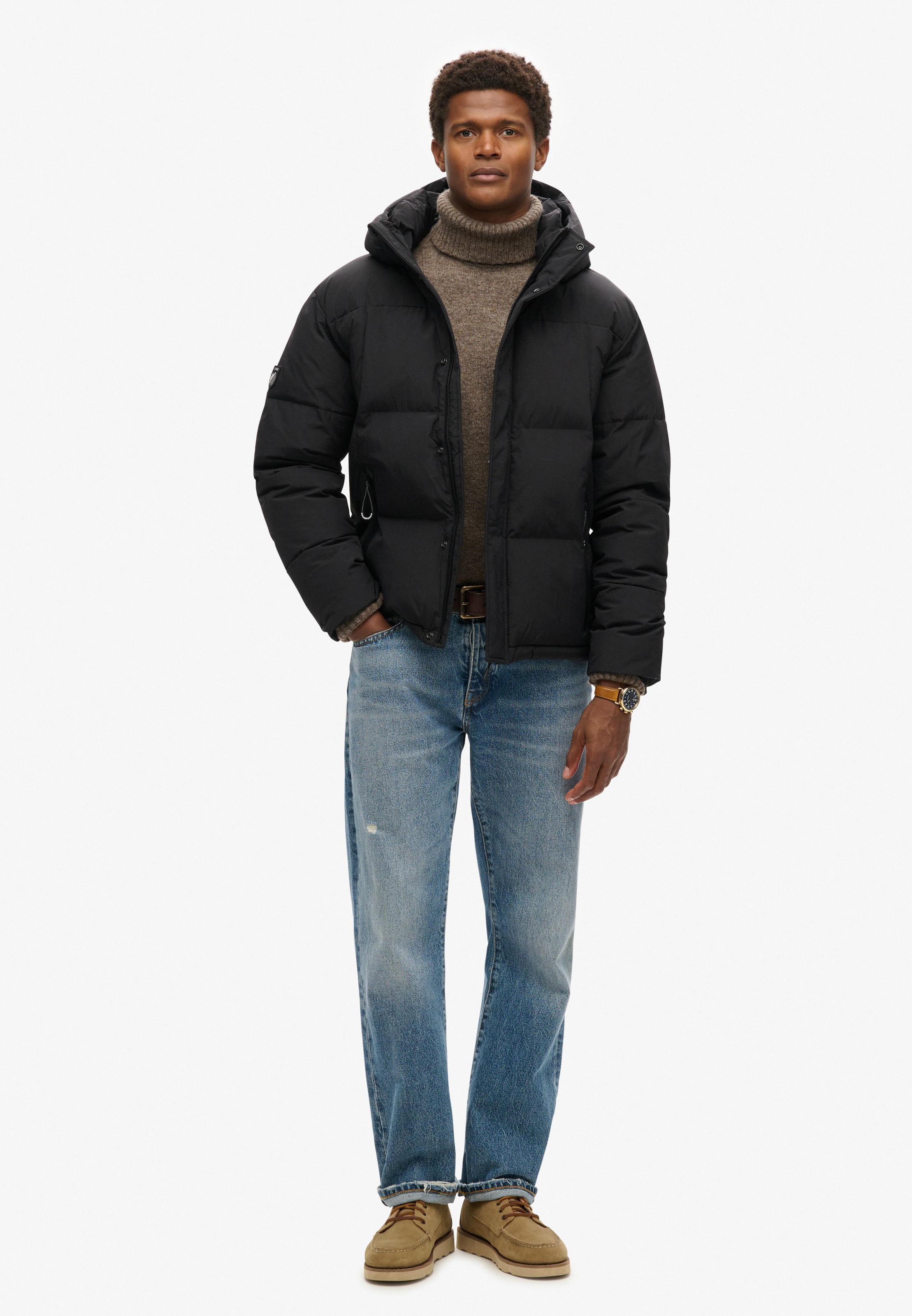 Superdry Winterjas in Zwart