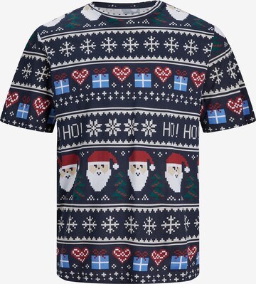 Jack & Jones Junior Shirt 'XMAS' in Blau: predná strana