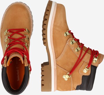 TIMBERLAND Lace-Up Ankle Boots 'Heritage Vibram' in Yellow