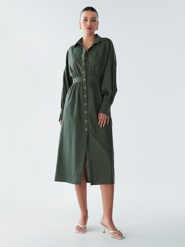 Robe-chemise 'Lola' BWLDR en vert : devant