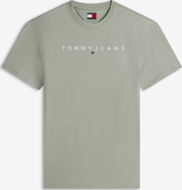 žalia Tommy Jeans Marškinėliai 'Linear Logo': priekis