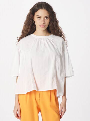 Line of Oslo Blouse 'Emma' in Wit: voorkant