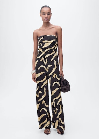 MANGO Jumpsuit 'Plumas' in Black