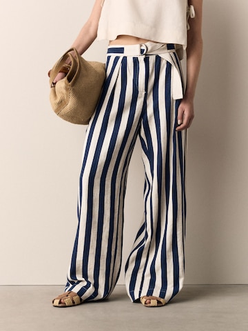 Next Wide Leg Hose in Blau: Vorderseite