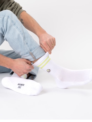 Occulto Athletic Socks 'Summer' in Green