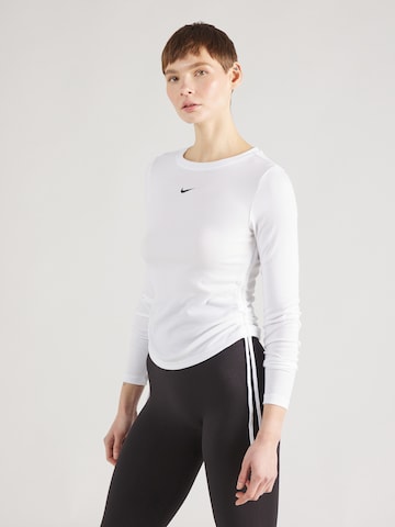 Nike Sportswear Shirt 'ESSNTL' in White: front