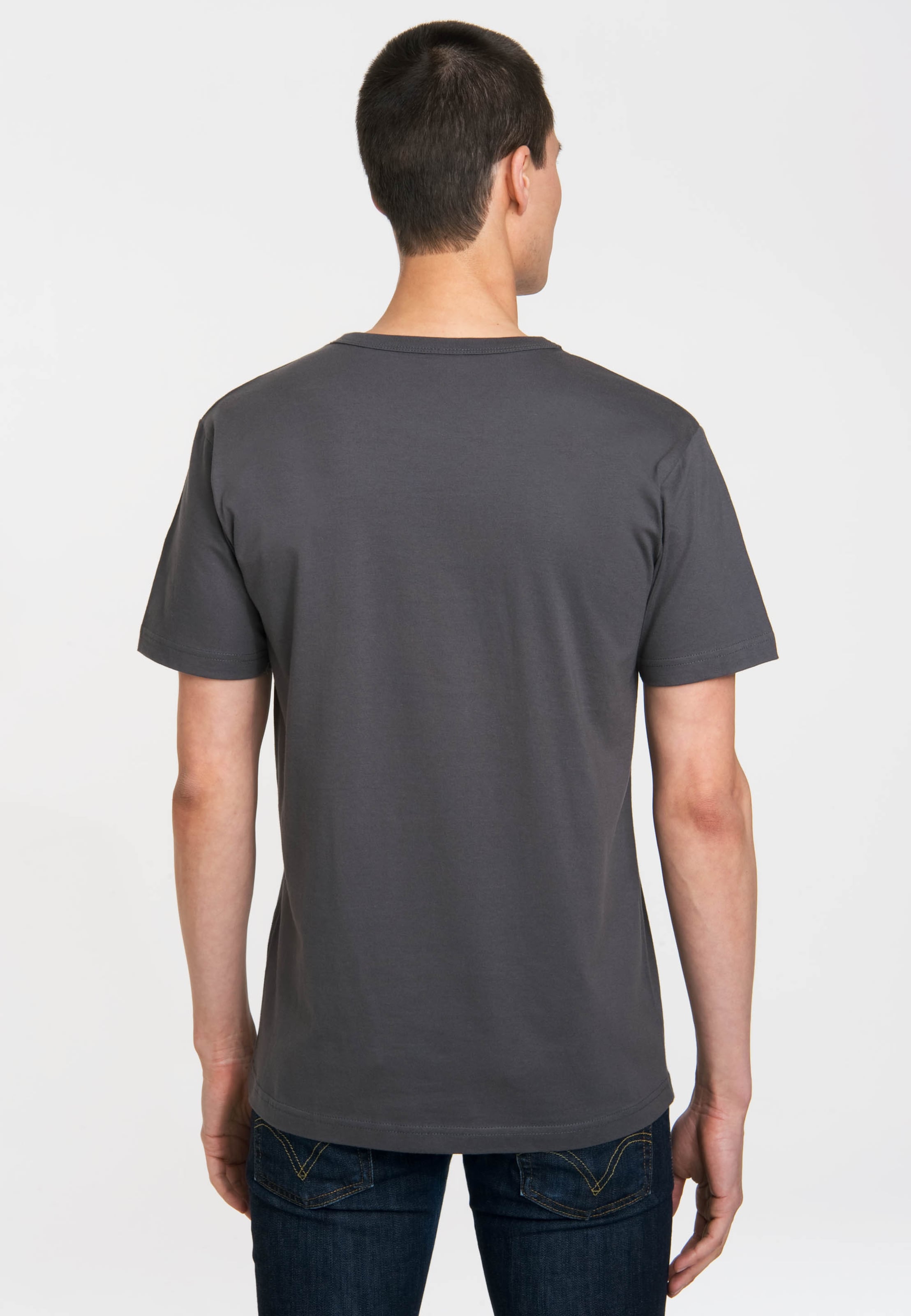 LOGOSHIRT T-Shirt mit coolem 'Lucky Luke'-Print in Grau | ABOUT YOU