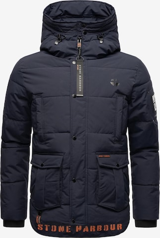 STONE HARBOUR Winter Jacket 'Admaroo' in Blue: front