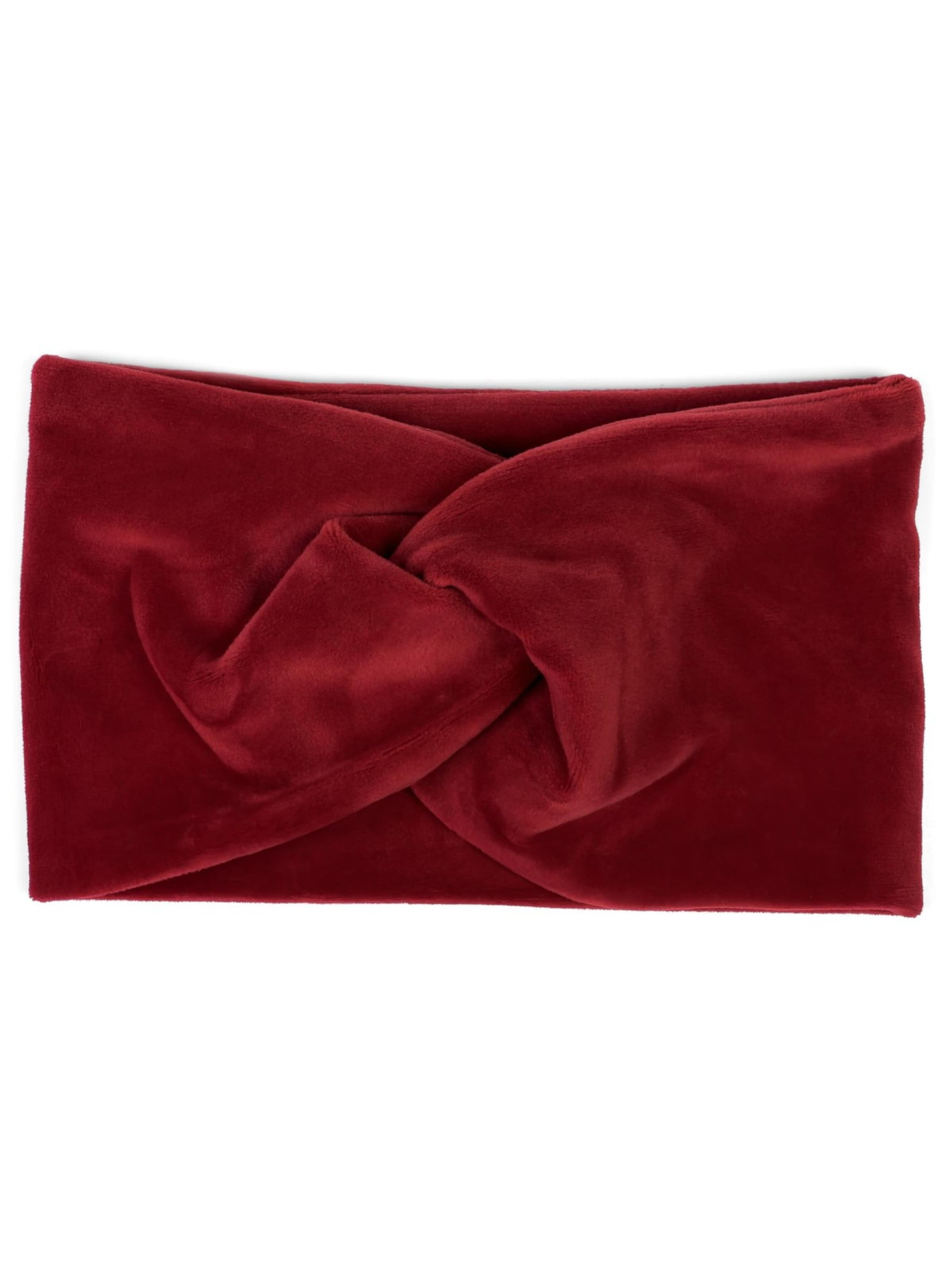 styleBREAKER Hair Jewelry 'Samt Stirnband mit Twist Knoten' in Red: front