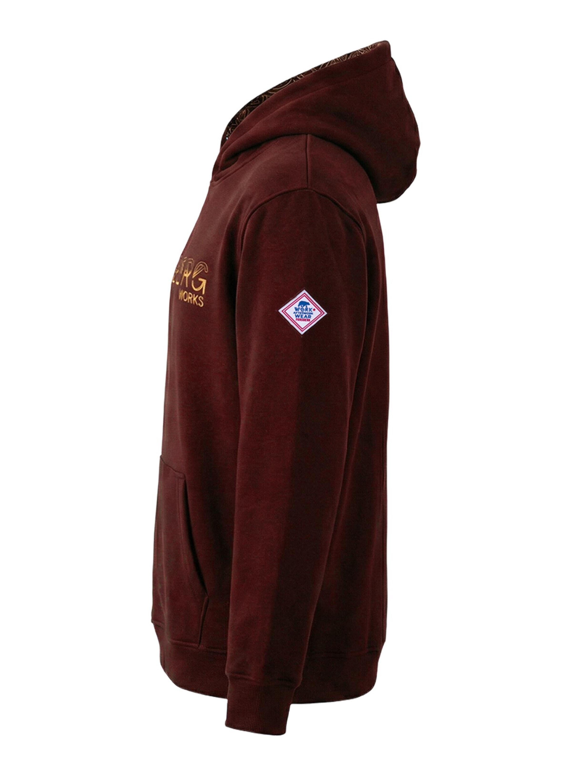 FORSBERG Sweatshirt 'Grunnson Hoodie'‌‌‌‌‌‌‌‌ in Rot