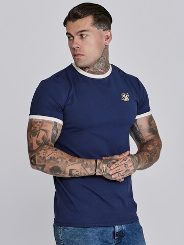 SikSilk Shirt in Blue: front