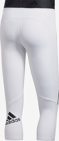 ADIDAS SPORTSWEAR Skinny Sportbroek 'Alphaskin' in Wit