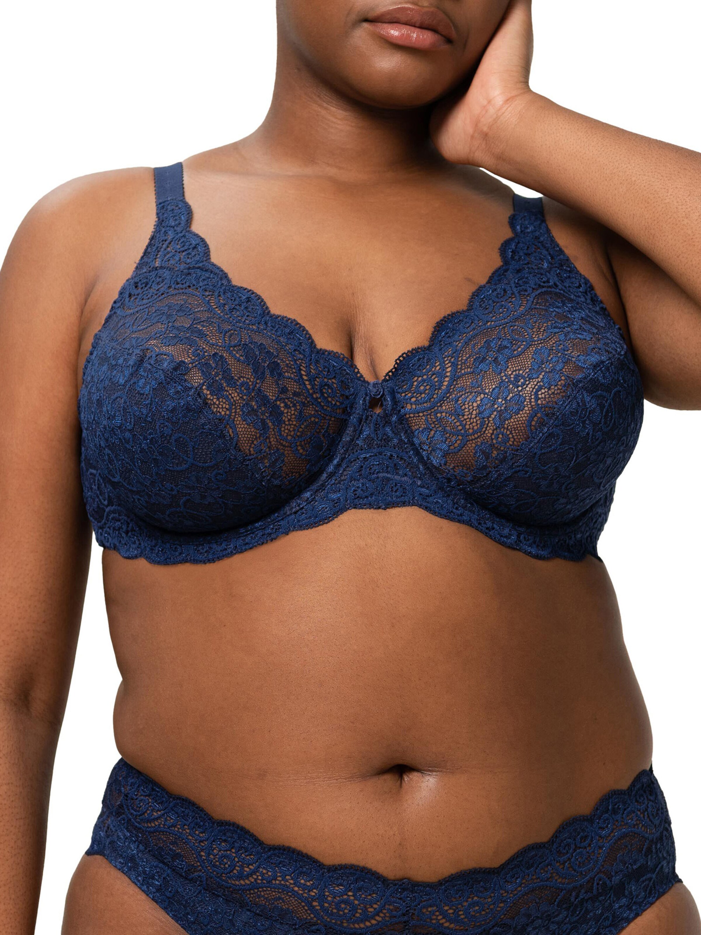 Minimiseur Soutien-gorge ' Amourette 300 ' TRIUMPH en bleu : devant