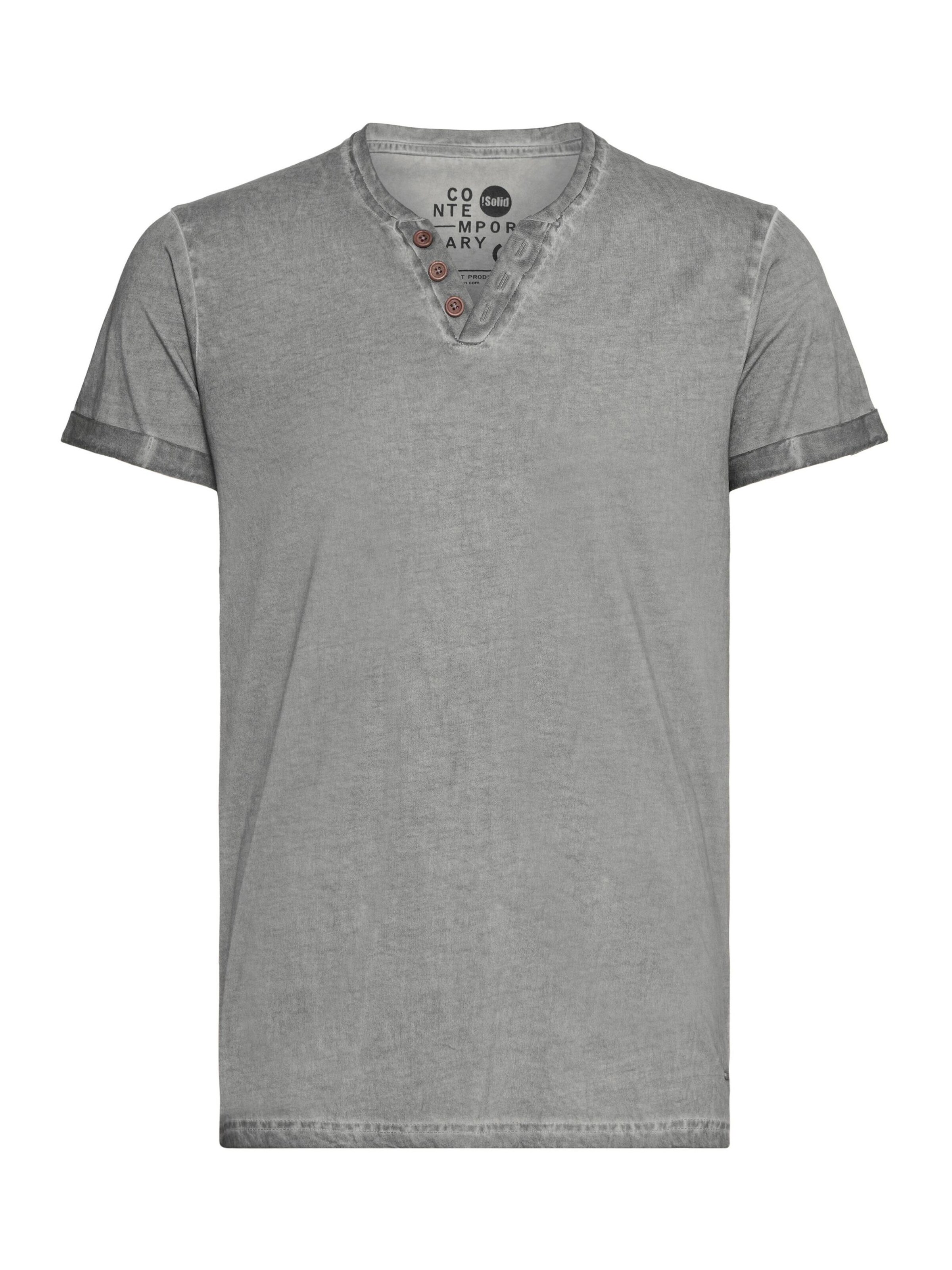 Maglietta 'Tino' di !Solid in grigio: frontale