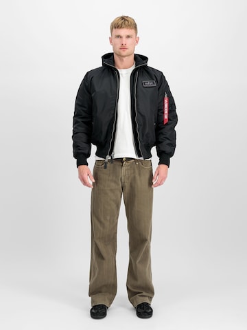 ALPHA INDUSTRIES Übergangsjacke 'MA-1 D-Tec' in Schwarz