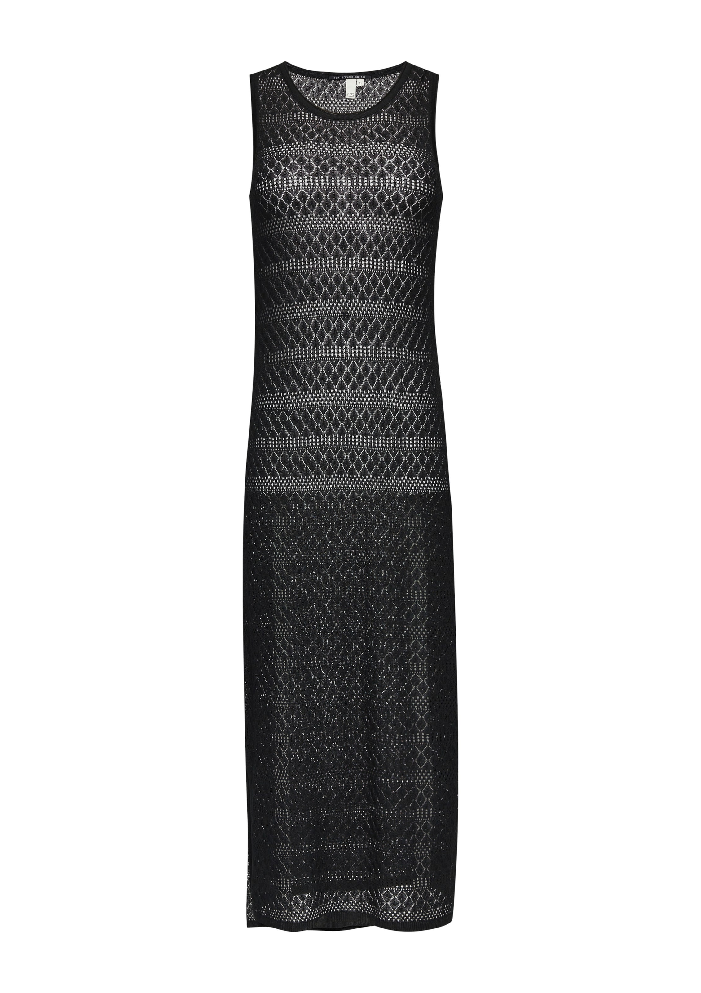 QS Kleid in Schwarz: Vorderseite