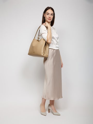 Borsa a mano 'Christina Large Triple Gusset Shoulder Tote' di Michael Kors in beige