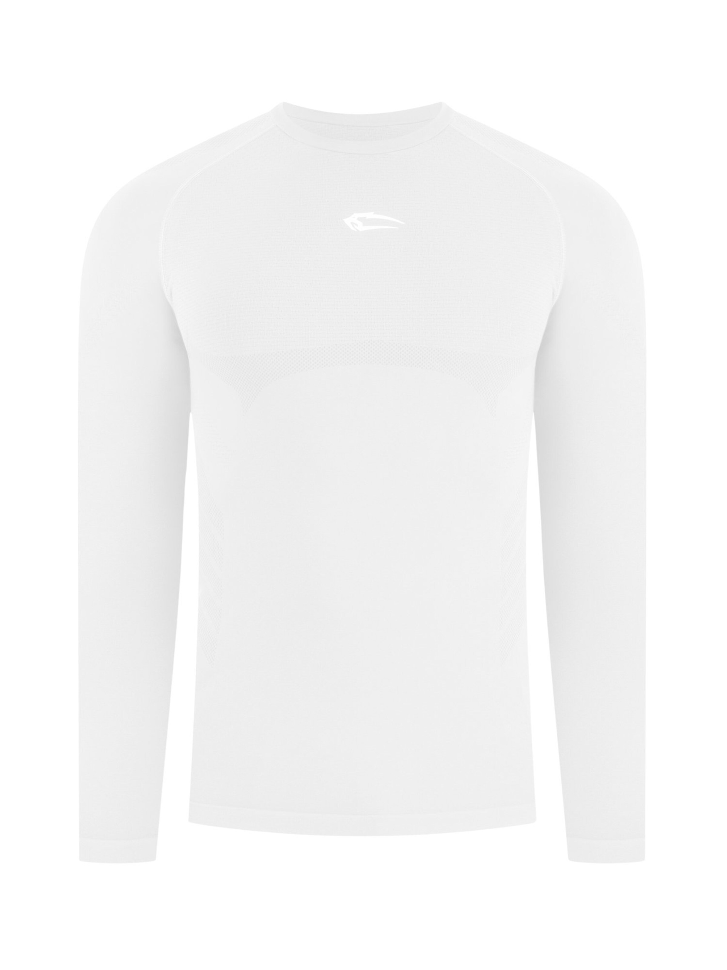 Smilodox Compression Longsleeve Carnos in Weiß: Vorderseite