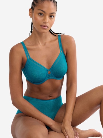 TRIUMPH Minimizer Bügel-BH ' Red Label Triumph Signature Sheer ' in Blau