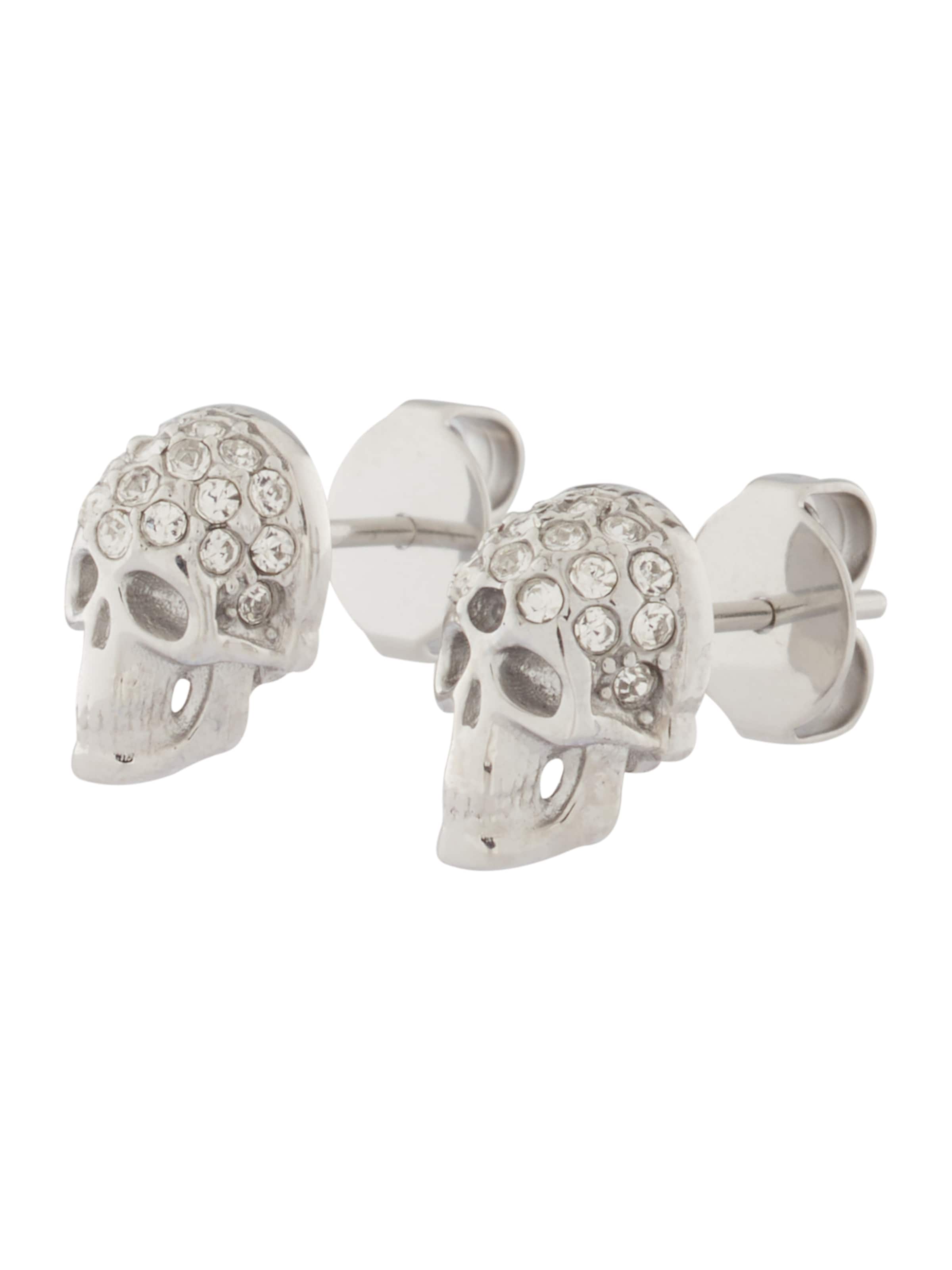 Boucles d'oreilles Philipp Plein Jewellery en argent : devant