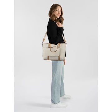 Cabas 'Jamila' TOM TAILOR en blanc : devant