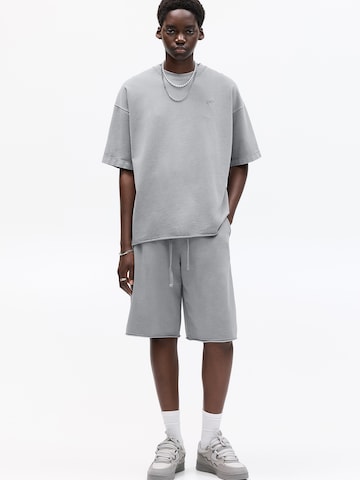 Pull&Bear Shirt 'STWD' in Grey