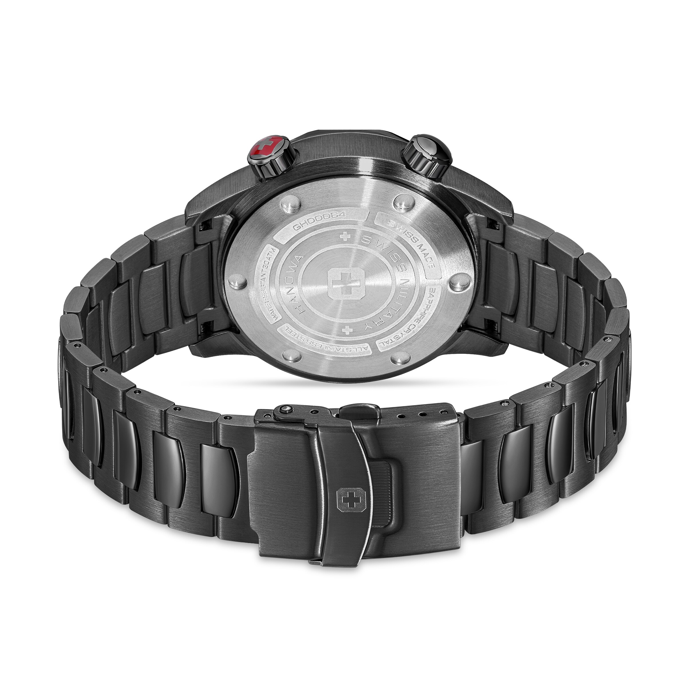 SWISS MILITARY HANOWA Analog watch 'Breakwater' in Black