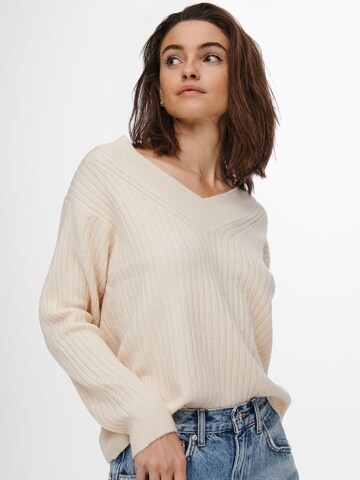 Pull-over 'Cari' ONLY en beige