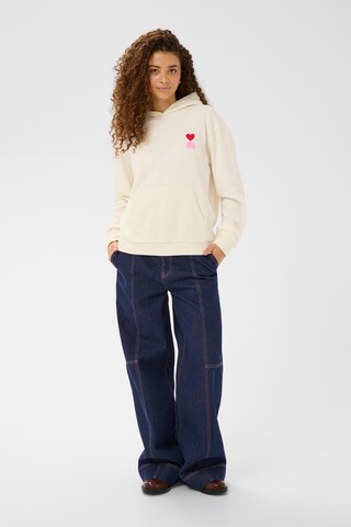 SAINT TROPEZ Sweatjakke 'PixilineSZ' i beige