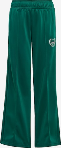 ADIDAS ORIGINALS Wide leg Broek 'Coliate Graphic ' in Groen: voorkant