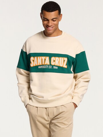 Sweat-shirt 'Santa Cruz' Shiwi en beige : devant