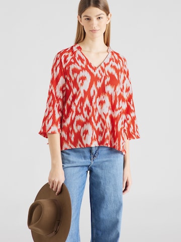 VILA Blouse 'LAYA MILA' in Rood: voorkant