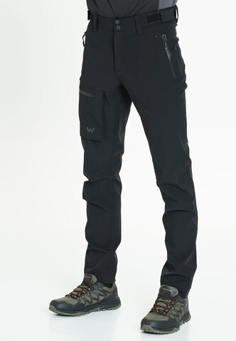 Whistler Regular Outdoor Pants 'Seymour' in Black: front