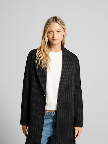 Manteau mi-saison Bershka en gris : devant