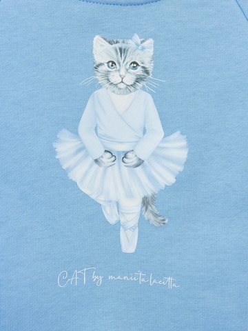 Cat e Lolette Sweatshirt 'Ballerina Kitty' i blå