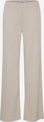 ICHI Wide leg Broek 'IHRuti' in Beige: voorkant