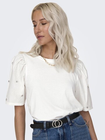 ONLY - Camiseta 'LINA' en blanco