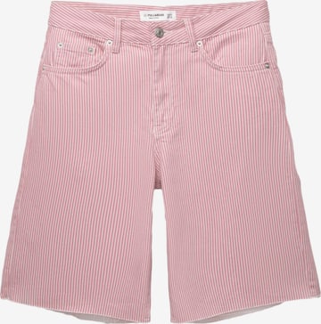 Pull&Bear Regular Farkut värissä punainen: etupuoli