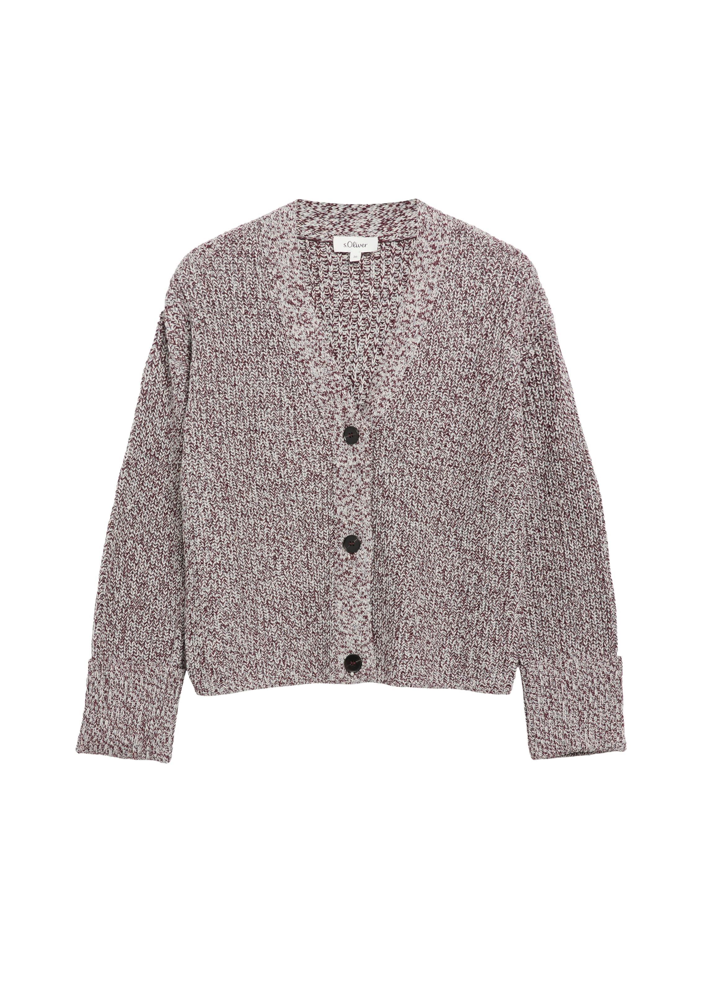 s.Oliver Strickjacke in Grau: Vorderseite