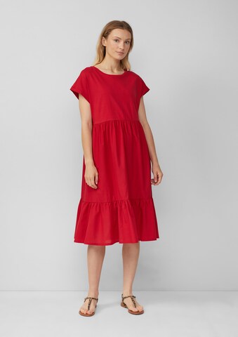 s.Oliver Jurk in Rood: voorkant