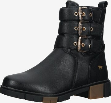 MUSTANG Ankle Boots in Black: front